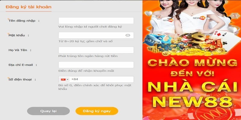 Quy định khi tiến hành tham gia vào NEW88