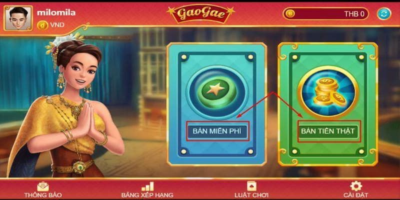 Luật chơi game đánh bài Gaogae